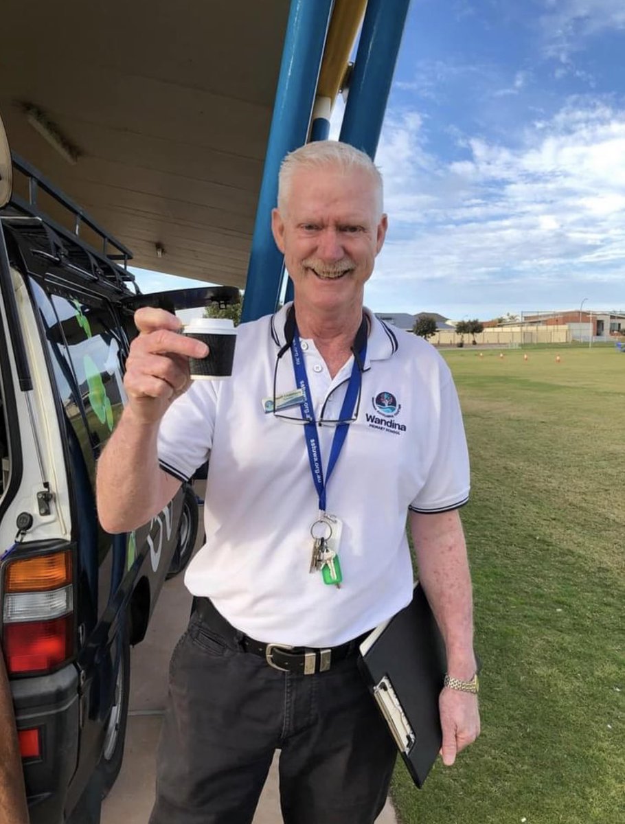 Thanks for your amazing work at Wandina Primary School Mr Chambers.  Officially retiring from teaching in Semester 2. We look forward to celebrating with you next semester. ❤️😊 #teamwandina #retirementplan