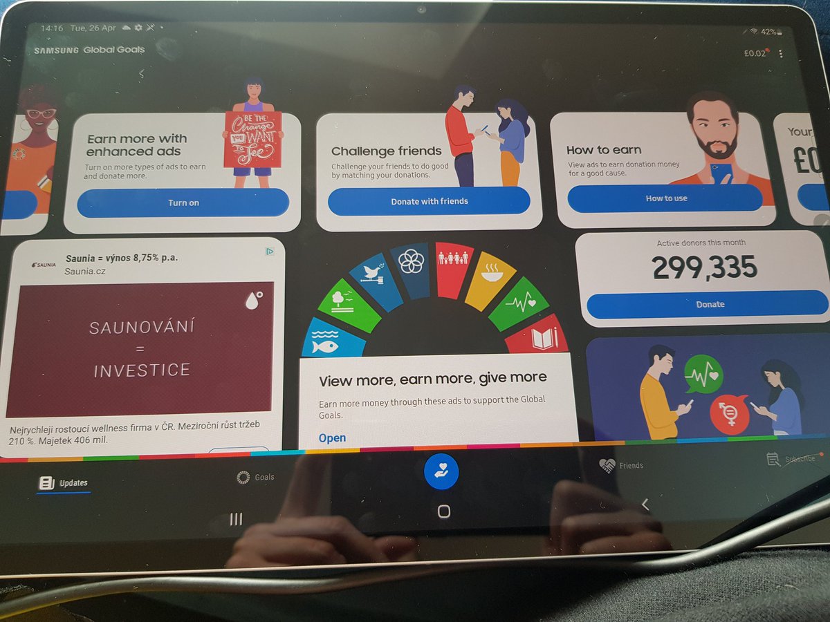 KefimovaI's tweet photo. Interesting approach to #ESG by #Samsung: embedded app in #S8plus tablet: donation through the adds. It allows you to choose from 17 causes. However, where can i get a report to which organization/fund i donated? Transparency should be the key aspect.#greenIT #Sustainability https://t.co/eRlMPCyRaW