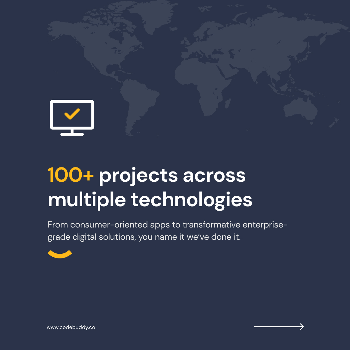Codebuddy_India's tweet photo. We have shaped our working process to provide the best software solutions with cutting-edge technologies around the globe for our 60+ satisfied clients. Here's a quick peek into our journey over the years! https://t.co/rpYb5gb9vR