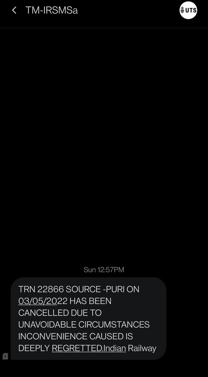 beingdebesh's tweet photo. @RailwaySeva @NWRailways @RailMinIndia @AshwiniVaishnaw 

Namaste🙏

Self bearing PNR NO- 6301681949 has booked a ticket from BBS to MMR.

A notification was received that the train is being cancelled (snap attached) but self is yet to receive any refund.

Please update &amp; support https://t.co/cj1g5OXopC