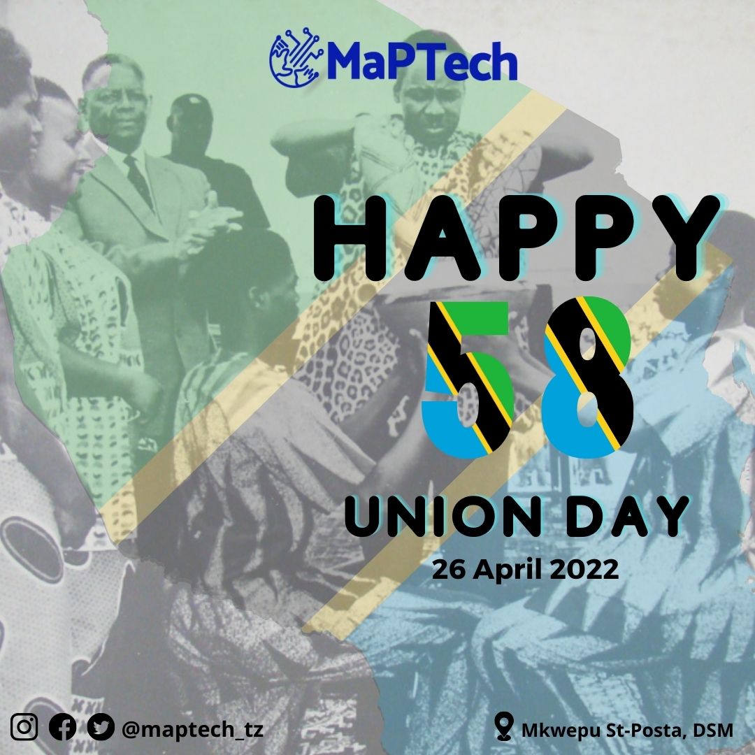 maptech_tz's tweet photo. Happy Muungano day
#Tanzania #maptechtz https://t.co/uhbqpnW3o2