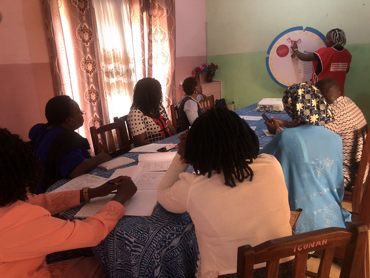 cageadOrg's tweet photo. #Caroline our field assistant engaging school counsellors/teachers in using the #menstrualWheel during #MHM school clubs. This is to help young girls in scul undst their menβs trail flow. #BleedandStudy #weAttain @3ieNews @UN_Women @EducEndowFoundn @ebase_africa @Reachoutreo https://t.co/63MutUDVsy
