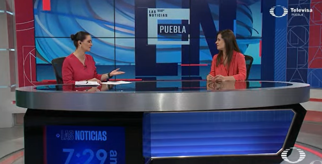 nmaspuebla's tweet photo. #AHORA 

En #LasNoticias @beresvc:  Gerente del Centro Histórico de #Puebla, nos platica sobre la  peatonización de la 6 oriente https://t.co/9iQNKsaQBb