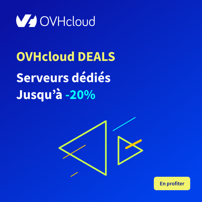 OVHcloud_FR's tweet photo. Les beaux jours sont de là et les #OVHcloudDeals aussi ! Des réductions exceptionnelles sur une sélection d’offres :
✔️Nom de domaine
✔️#Exchange
✔️#VPS
✔️#Baremetal
✔️Et bien plus encore