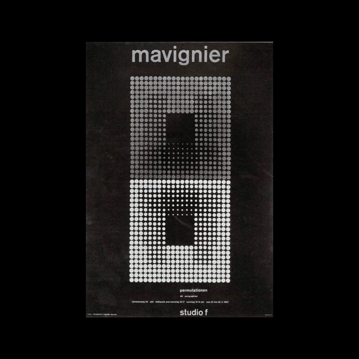 DesignReviewed's tweet photo. Four posters designed by Almir Mavignier scanned from Neue Grafik / New Graphic Design / Graphisme actuel - No.16 1963 https://t.co/sqfm9FTt91