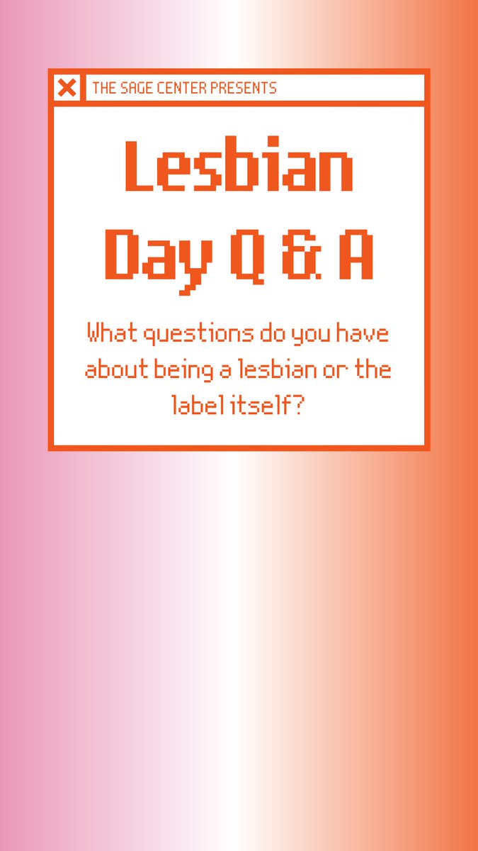 scsusage's tweet image. Happy Lesbian week of visibility!! Visit our story to ask all your questions about being a lesbian 🧡🤍💖