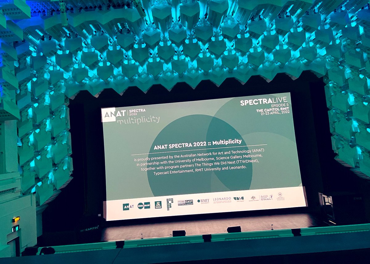 LeahBarclay's tweet image. Congrats to all the team at #ANATSpectra2022 and a huge thanks to @__ANAT for a brilliant event! It was so great to see everyone in Melbourne and be immersed in such an inspiring program of creative work