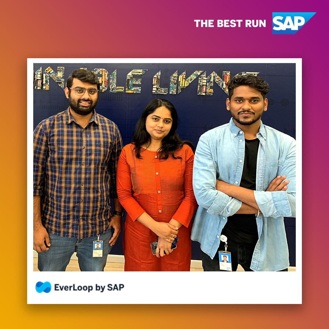 Delighted to see our home grown venture EverLoop scale as they complete their first year and receive some of the most prestigious awards.

Learn about the venture - sap.to/6014KAGtw

<a href="/ramjets/">T R</a>  <a href="/utkarshbahadur/">Utkarsh Bahadur</a> @seethapathyv <a href="/gangadharansind/">Sindhu Gangadharan</a>  <a href="/kulmeetbawa/">Kulmeet Bawa</a>  <a href="/SAP_iO/">SAP.iO</a>