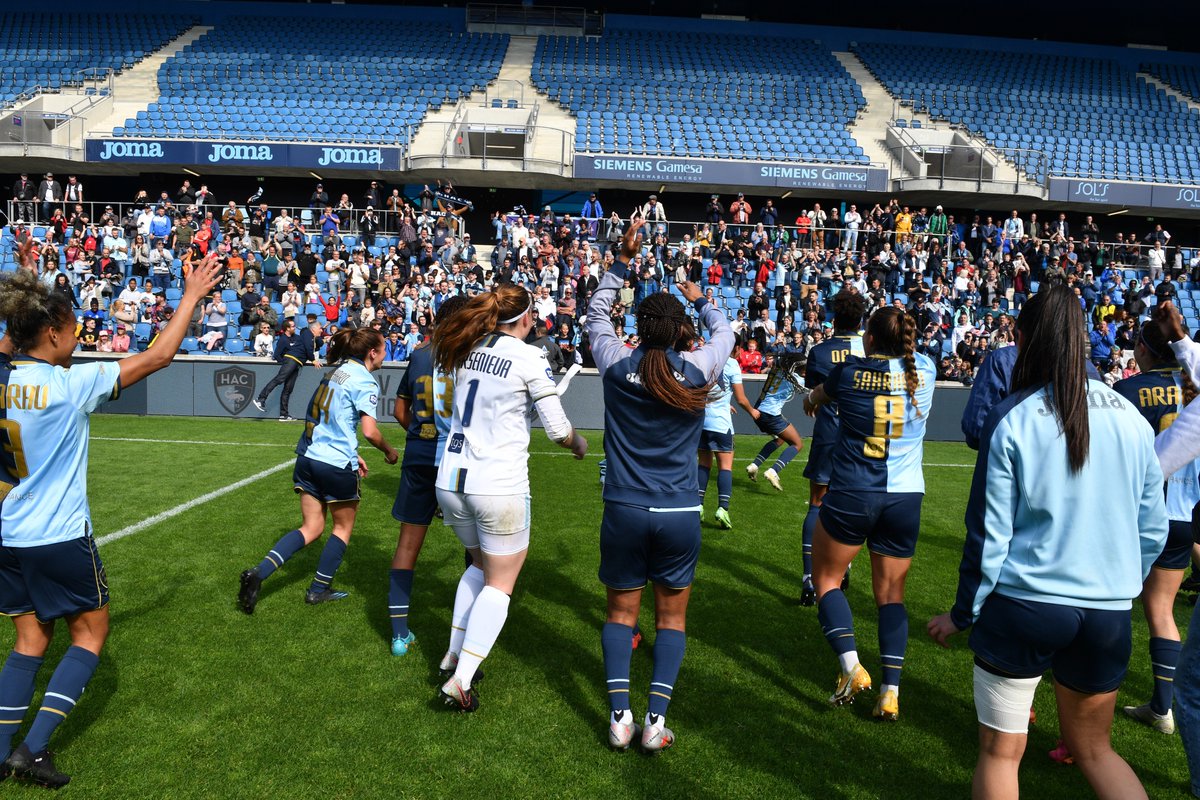 Retour en 📸 sur la belle victoire du @hacfem ce week-end au Stade Océane, face au @FCN_Feminines ! 🔥👏