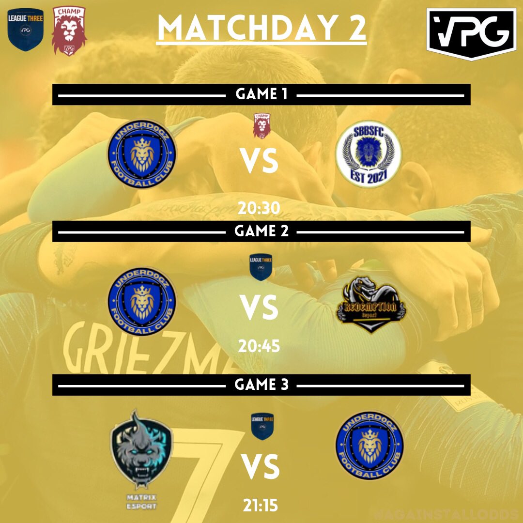 Last night was one to forget, but we pick ourselves up and prepare for tonight's game. Looking for a response tonight! 

#AgainstAllOdds 

<a href="/OfficialVPG/">Virtual Pro Gaming</a> <a href="/VPGEurope/">Virtual Pro Gaming | Europe</a>