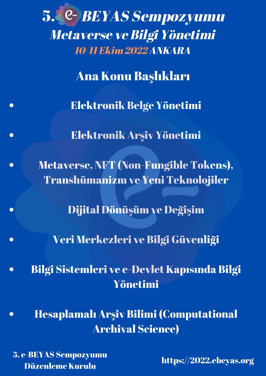 e-BEYAS Sempozyumu (@e_beyas) on Twitter photo 