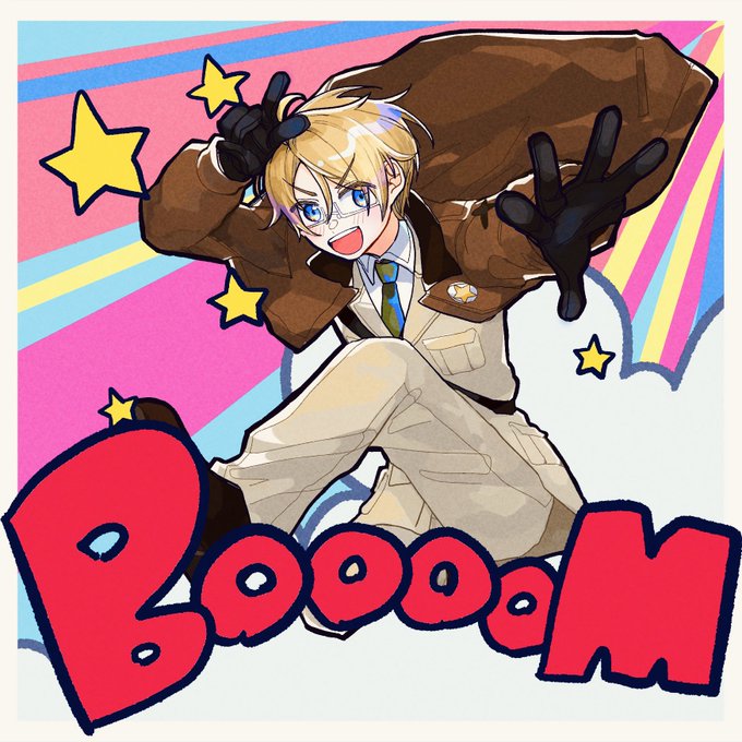 #hetalia #ヘタリア初めて描いたアルフレッドくん 