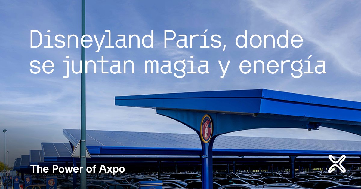 axpo_es's tweet photo. En Disneyland París la magia 🪄✨ está presente desde hace 30 años, y sigue ocurriendo gracias a Axpo, que ha finalizado aquí la primera fase de la construcción de uno de los mayores parques solares de Europa☀️. Éste generará 36 GWh de electricidad renovable al año para 2023🔜♻️. https://t.co/iCTReSQQ5J