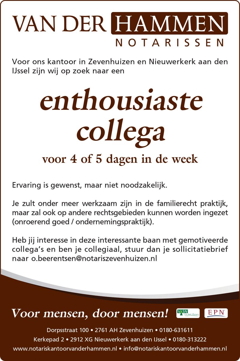#Vacature #Notariaat #ZuidHolland