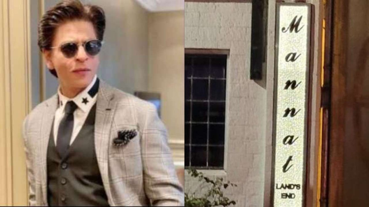 dna's tweet photo. #ShahRukhKhan's 'Mannat' gets a new nameplate, the cost will SHOCK you! 

https://t.co/ApmA1PiLhi https://t.co/MQat5KvX93