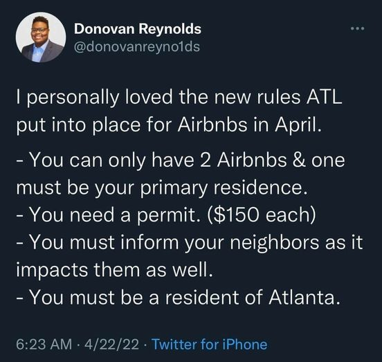 DebbieMonterrey's tweet photo. STL Public safety director Dan Isom says there's not much police can do about people renting their downtown pads for huge parties, asking AirBNB for help. This would be a good first step. Learning from ATL. https://t.co/gT1DjlQ7Wy