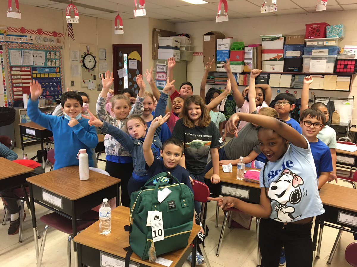 nmaguire208's tweet photo. A big thank you to District 109 and the Curriculum Department!! I won the teacher appreciation raffle!!! The backpack and goodies were too much! You made my day… and my kiddos as well 😁 #d109pride https://t.co/0yqFPZDYmx