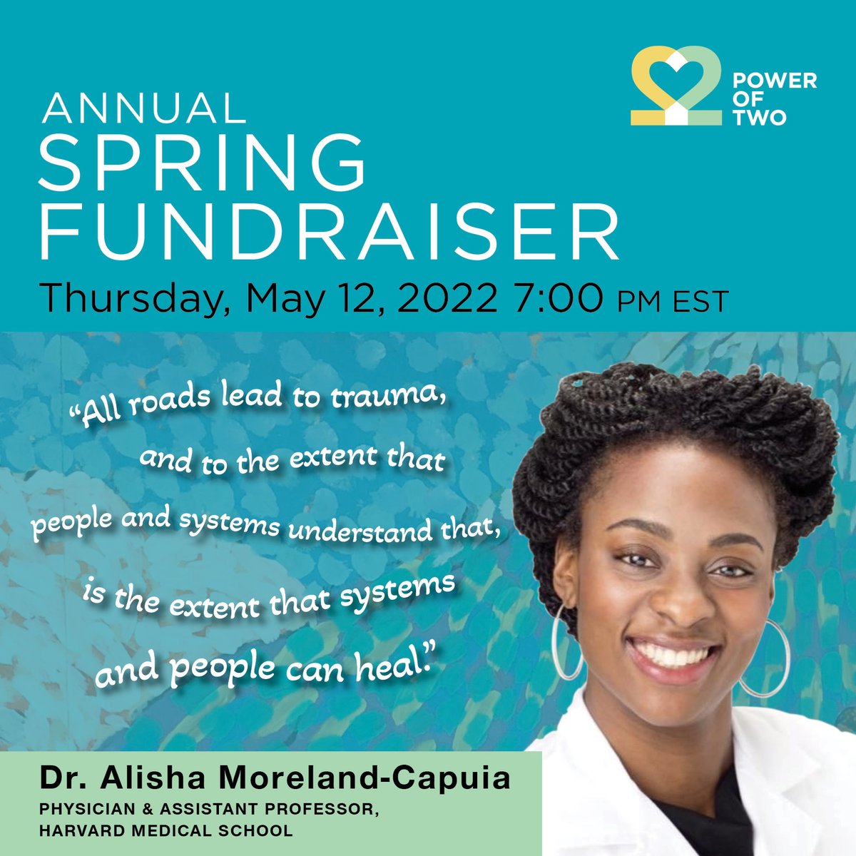 PowerofTwoNYC's tweet photo. Weโre officially two weeks away from our Spring Fundraiser! Join PO2 and @DralishaMD as we discuss the neurobiology behind fear, stress, and trauma, and how our #TraumaInformedWork promotes healthy and healing communities.
Get tickets or donate at https://t.co/nJP3kHXDr0 https://t.co/PL230ZpZGF