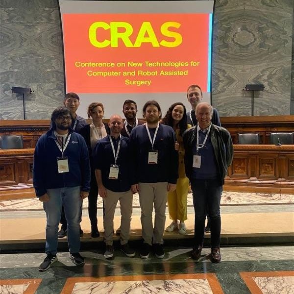 Finally back to in-person events! This week part of our team moved to Naples✈️for the CRAS Conference 2022✌️with <a href="/arsproject_erc/">ARS Project</a> <a href="/AtlasItn/">ATLAS-ITN</a> <a href="/SarasH2020/">SARAS_H2020</a> at <a href="/cras_eu/">cras_eu</a> 
🤖🤝🍝💬
#CRAS2022 #robotica #roboticsurgery #roboticassistedsurgery #conference #robotics #assistedsurgery #surgery