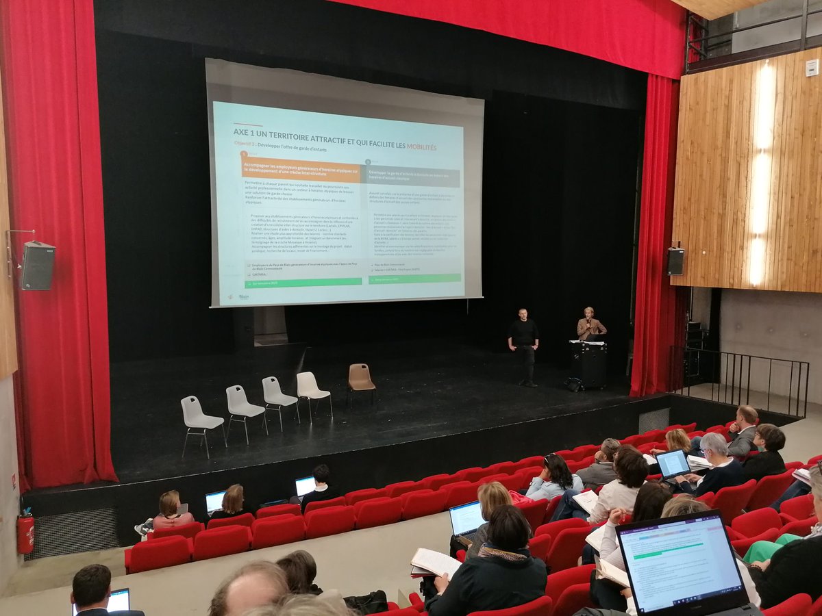 paysdeblain's tweet photo. C'EST OFFICIEL 📣| La #GPECT est lancée 💼! Nicolas OUDAERT, VP en charge du développement économique présente aux acteurs locaux le plan d'actions qui sera conduit demain en matière d' #emploi de #recrutement et de #formation🤝sur le @paysdeblain https://t.co/B7Vp2JbM7O