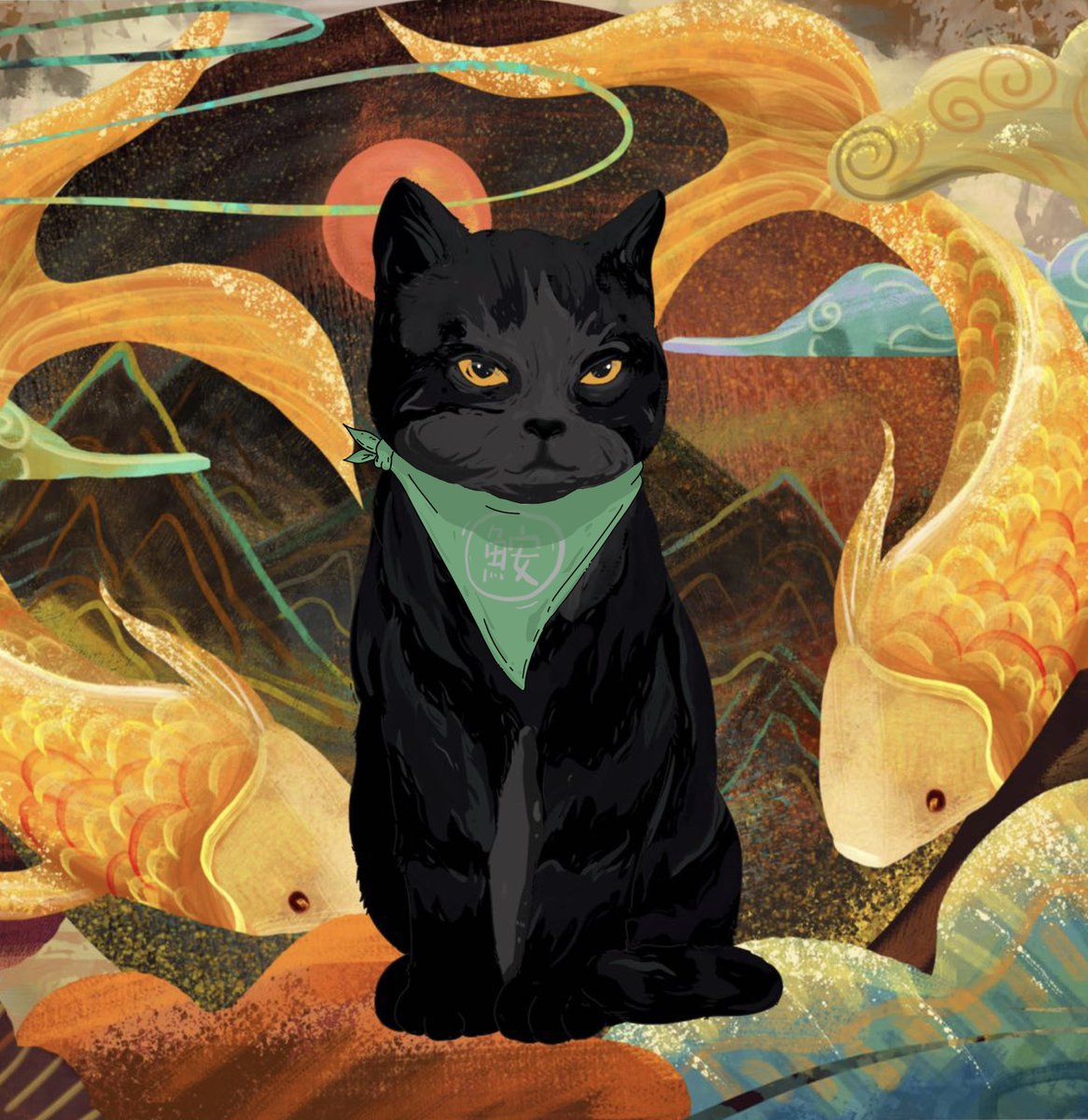 koi fish media tweet media