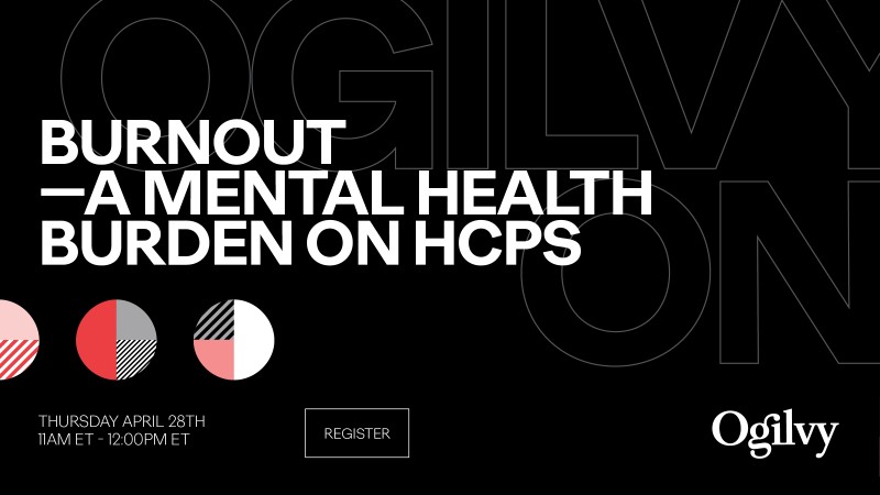 This Thursday, Ogilvy Health addresses the dangerous mental health burden healthcare providers face today and the role brands & businesses can play to help create solutions. Register TODAY for the next #OgilvyOn: ogilvy.zoom.us/webinar/regist…