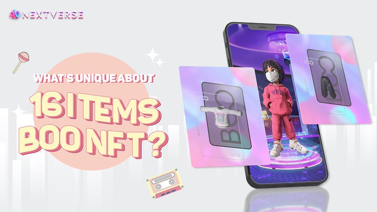 NextVerseOrg's tweet image. 👀 What's unique about 16 items BOO NFT?
💗 16 items in the spring-summer collection exclusively designed by BOO - a leading youth fashion brand.
💗 Each item will have its benefits and customers when buying NFT. #NextVerse #Metaverse