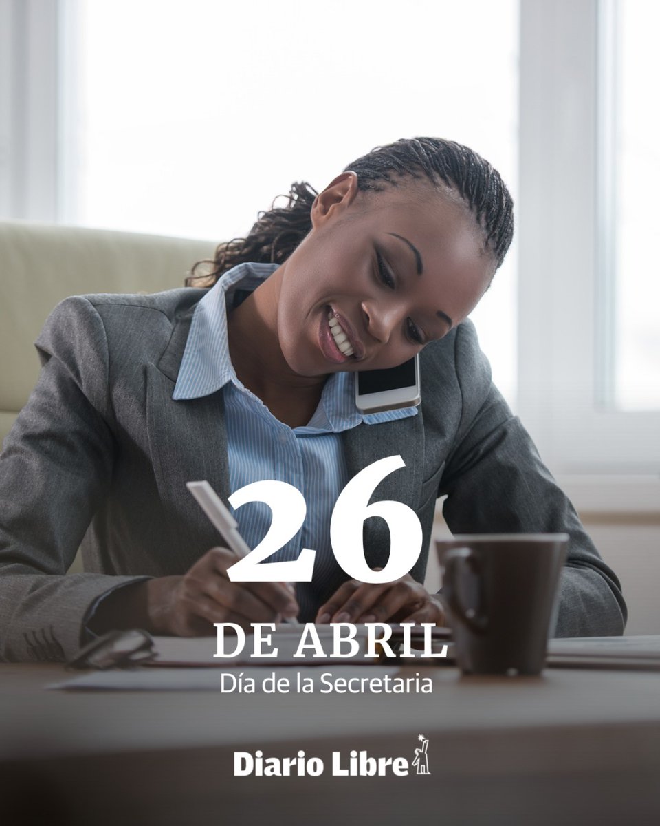 DiarioLibre's tweet photo. Este 26 de abril en la República Dominicana se celebra el Día de la Secretaria. Estos entes son los encargados de organizar las tareas más importantes de una empresa.

#DiarioLibre https://t.co/NGnlbNvOaF