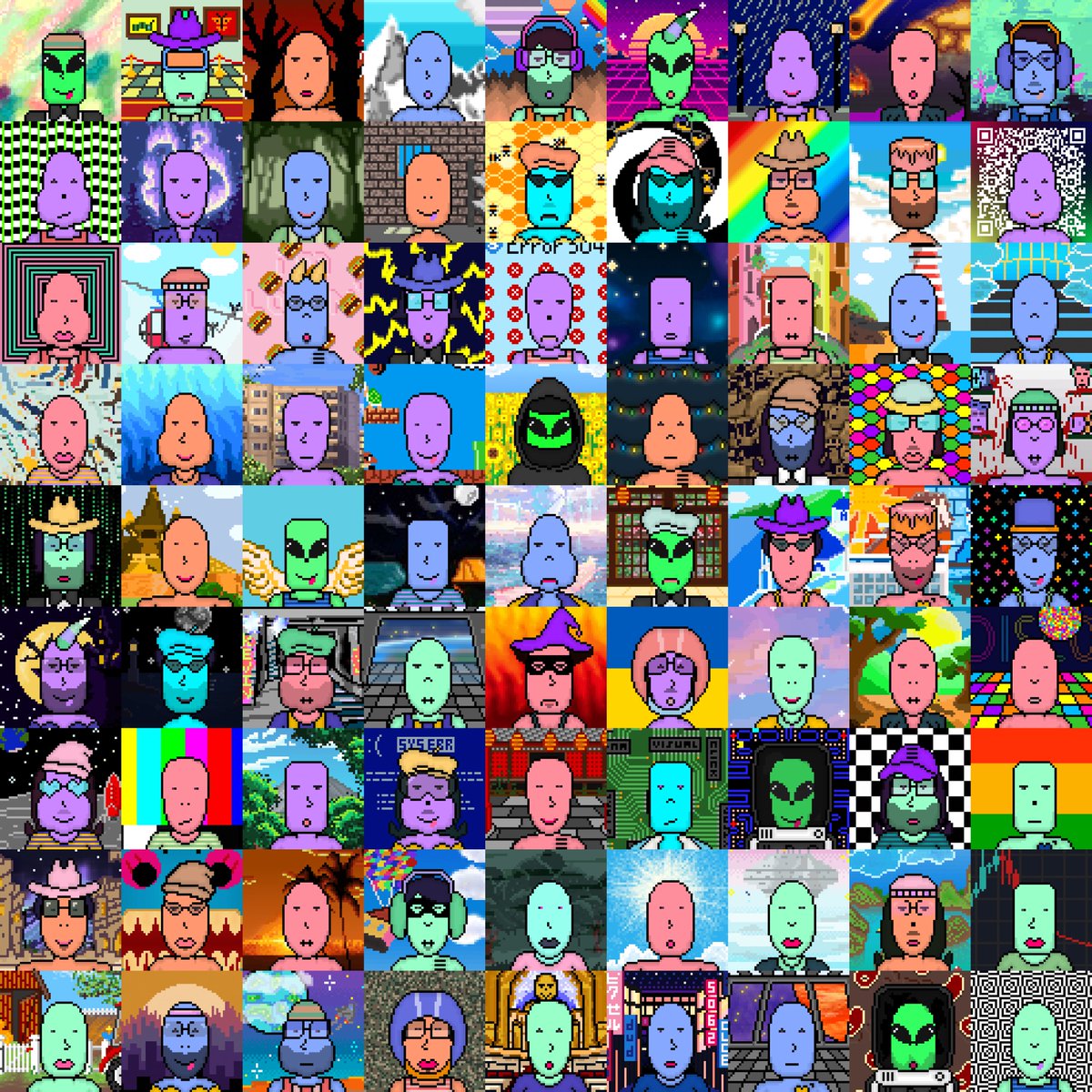 intartNFT's tweet photo. You made this happen! 

We are proud of our community and grateful to work with all of you on our background extension. 

You can purchase backgrounds for your pixels here if you haven't already:
https://t.co/WADMQJRgbQ

No new collection, no new NFT.
Just "art" &amp; "community" ❤️ https://t.co/xsFPKJYhMM