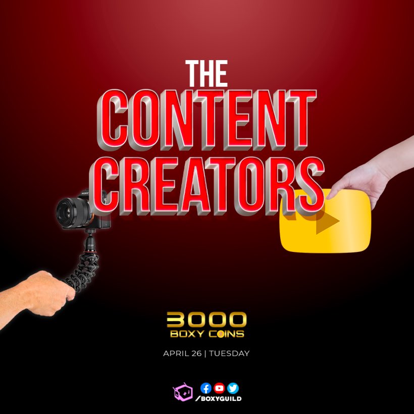 boxyguild's tweet photo. How well do you know your favorite content creators? 😯

Join us tonight at Boxy Guild’s Discord Server at 9:30PM PHST.

More details here:
https://t.co/P2ZOWgkFKf https://t.co/9jwsEWbaSu