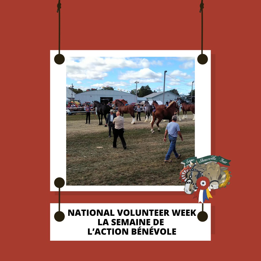 ExpoFair's tweet photo. It’s National Volunteer Week! Celebrate our volunteers! | C’est la Semaine de l’action bénévole ! – Célébrons nos bénévoles ! https://t.co/QdlO23FrtD
