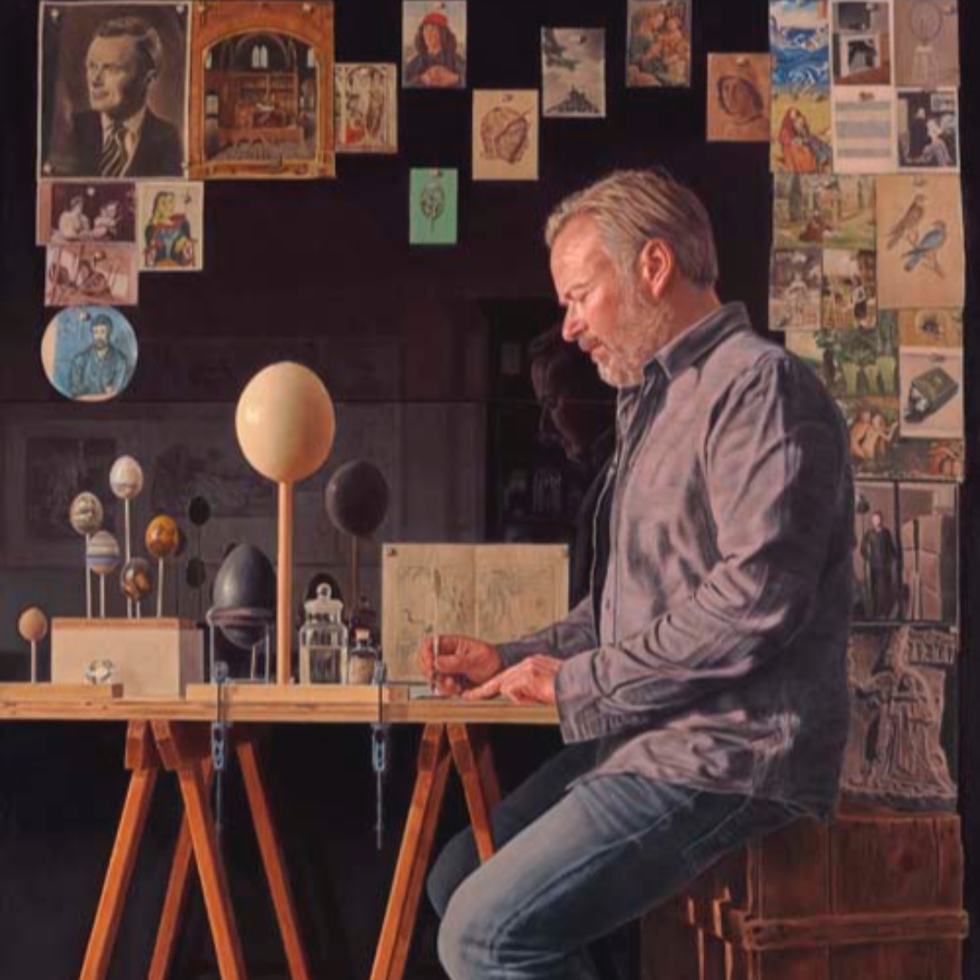LifeModelSymp's tweet photo. Panellist JJ Delvine's (@JJDelvine) work encompasses painting, curating, & sound art. His portraits have been selected for the BP Portrait Award.
Registration info in bio.
Credit: JJ (Jeremy) Delvine, The Oolographer (in his study).
#BPPortrait #lifemodelsymposium https://t.co/k27AcgnYmm