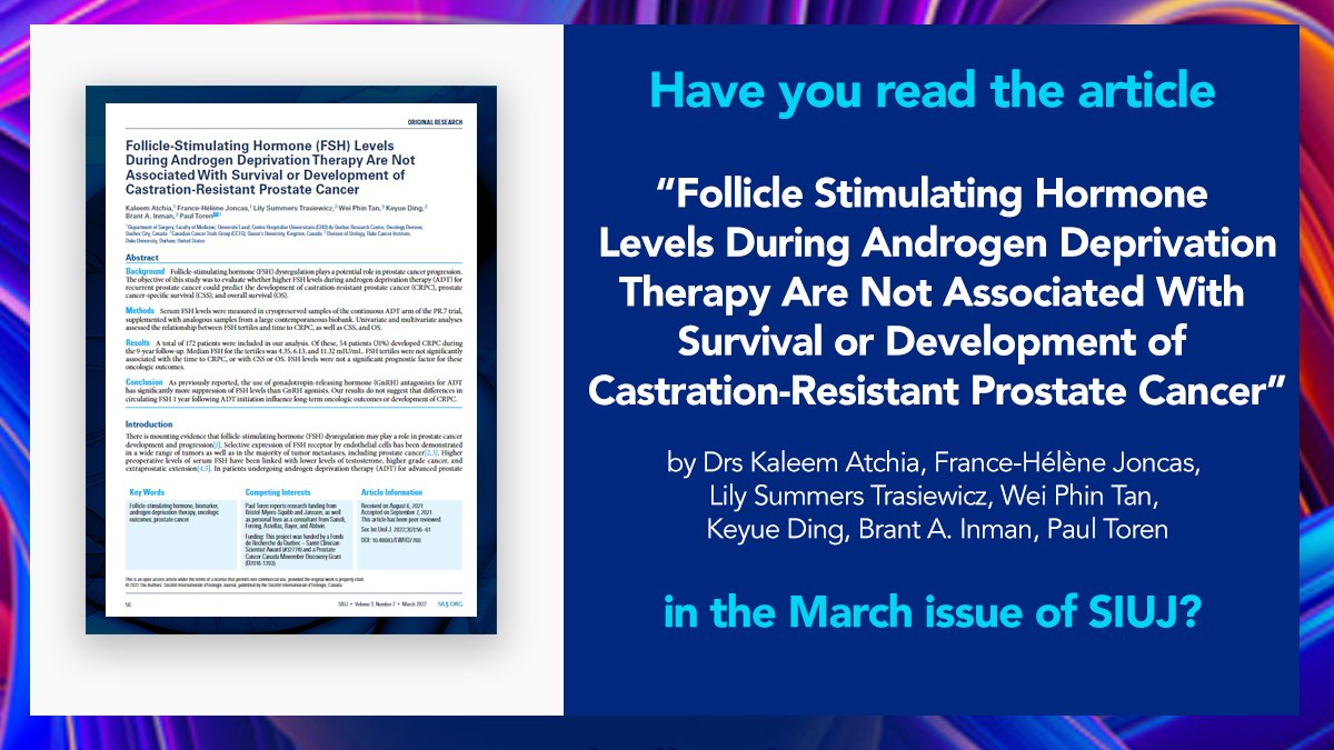 Société Internationale d'Urologie Journal tweet media