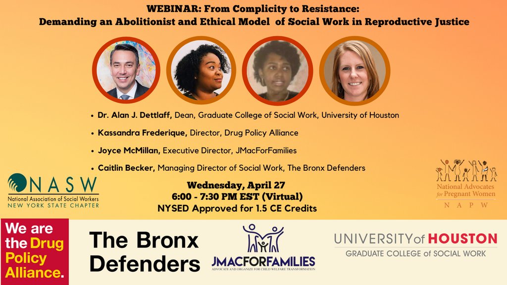 Adelphi University School of Social Work (@adelphisw) on Twitter photo “From Complicity to Resistance: Demanding An Abolitionist Model of Social Work in Reproductive Justice”
Join the Conversation tomorrow at 6:00PM. Register here: bit.ly/AbolitionistMo…
@NAPW <a href="/NASWNYS/">NASW-NYS</a> <a href="/UH_SocialWork/">UH Graduate College of Social Work</a> <a href="/UHouston/">University of Houston</a> “From Complicity to Resistance: Demanding An Abolitionist Model of Social Work in Reproductive Justice”
Join the Conversation tomorrow at 6:00PM. Register here: bit.ly/AbolitionistMo…
@NAPW <a href="/NASWNYS/">NASW-NYS</a> <a href="/UH_SocialWork/">UH Graduate College of Social Work</a> <a href="/UHouston/">University of Houston</a>