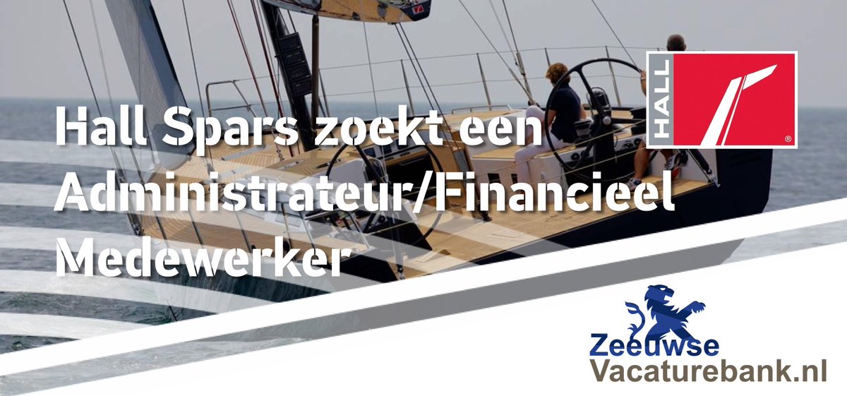Hall Spars zoekt een Administrateur/Financieel Medewerker. Bekijk de vacature op de Zeeuwse Vacaturebank: zeeuwsevacaturebank.nl/vacatures-in-z…

#zeeland #zeeuwsevacaturebank #vacature #vacatures #financejobs  <a href="/HallSpars/">Hall Spars</a>