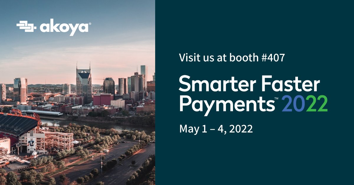 We’re excited to be at <a href="/NachaOnline/">Nacha</a>  Smarter Faster Payments conference next week in Nashville. Stop by booth #407 and see us to find out how we are making #OpenFinance a reality.

#payments2022  #datasharing  #APIs