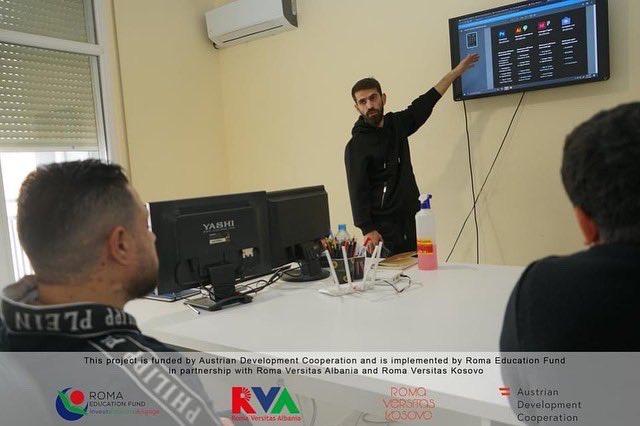 RomaVersitasAL's tweet photo. π A week ago, we provided Renato with a visit tour into graphic design at the Webstar Agency in Tirana.
#WinForVET
#AustriaDevelopmentCooperation
#romaeducationfund
#romaversitaskosovo
#romaversitasalbania https://t.co/JY7FUrFCoi