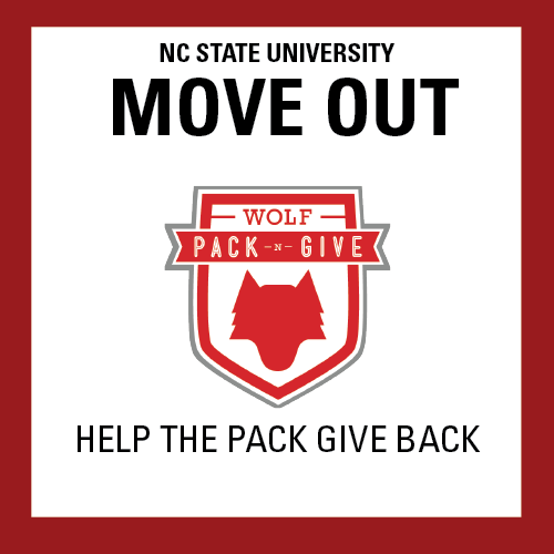 Give back to the Pack and DONATE your unwanted items. Learn more at go.ncsu.edu/wpng