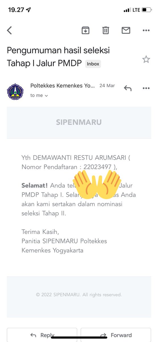 demuygemuy's tweet photo. alhamdulillah ya rabb, seneng bgt rasanya, lega jg setelah keribetan bolak balik smapa dan antre berjam" di puskesmas, di rumah sakit, special thanks jg buat asiq yg nganter ke polkesyo 2x buat tes kesehatan n psikotest, ini kali ya yg dirasain temen" tahun lalu pas ketrima jg☺️ https://t.co/pm7eDYbsSC