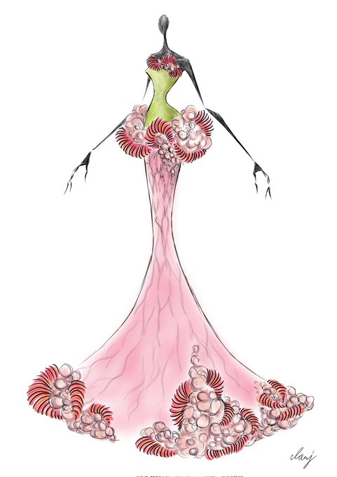 ファッションデザイン画のtwitterイラスト検索結果