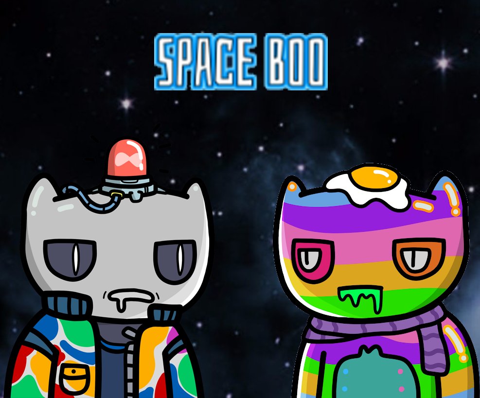 DgtlTrophies's tweet photo. My pair of Space Boos! @SpacebooNFT #BOOlish The second stage of their rocket is getting ready to activate. #SpaceBooNFT #NFTProject #MadVolume #NFTs https://t.co/JQVtjyIzpq