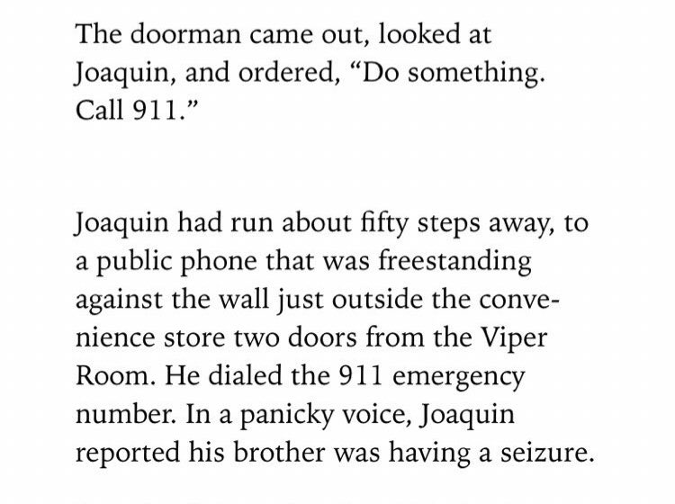 River died at the Viper Room where he was spiked with 8x the lethal dose of Cocaine/Heroin found in his stomach. Witnesses heard him pleading for help telling Depp he “was gonna die”, security threw him out onto the pavement while he was vomiting & convulsing without calling 911.