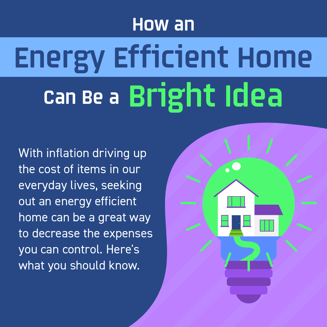 TheRyanJohnson4's tweet photo. With inflation driving ⬆️ the cost of everyday items, an energy efficient home can be a great way to decrease ⬇️ the expenses you can control. Options to look for include efficient appliances  windows 🪟, and solar panels. https://t.co/lGV9WcdZW3