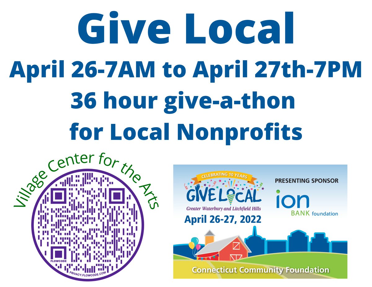 vca_art's tweet photo. https://t.co/XiRlCE1Dk1
Let's keep the Arts in New Milford! 
We have been here for 22 years, through the worst of it - let's make it another 22! 
#connecticutCommunityFoundation @CCF1923 #ionbank #NewMilfordCT #GiveLical #Nonorofit #Community #ArtIsAHugForYourBrain https://t.co/BvJMgF7frQ