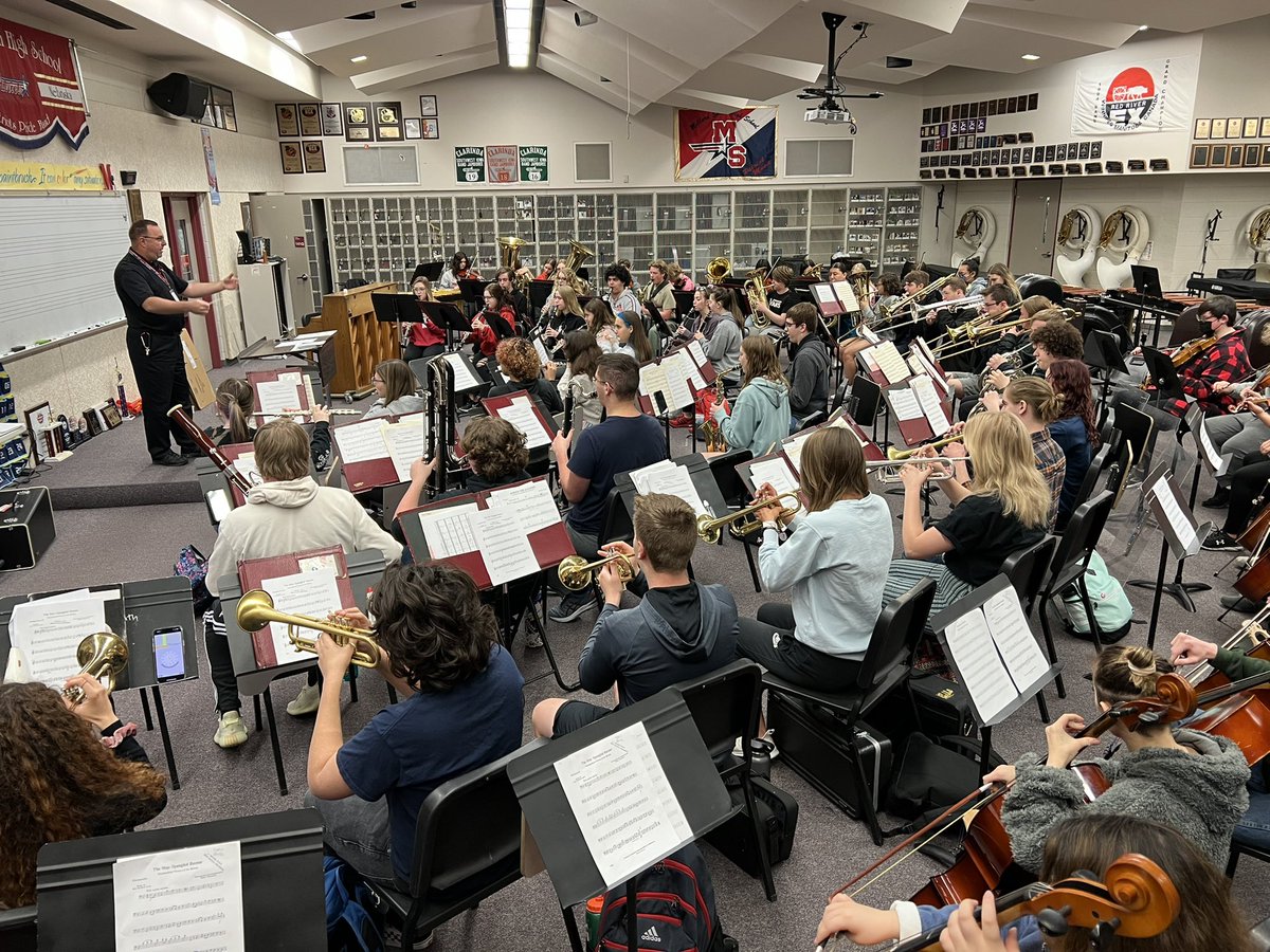 Symphony Orchestra joined forces with Wind Ensemble to perform for the German Exchange Student Tour! @PATRI0TS_PRIDE <a href="/m_south_hs/">Millard South HS</a> <a href="/MSHSactivities/">Millard South Activities</a> <a href="/MillardPS/">Millard Public Schools</a>
