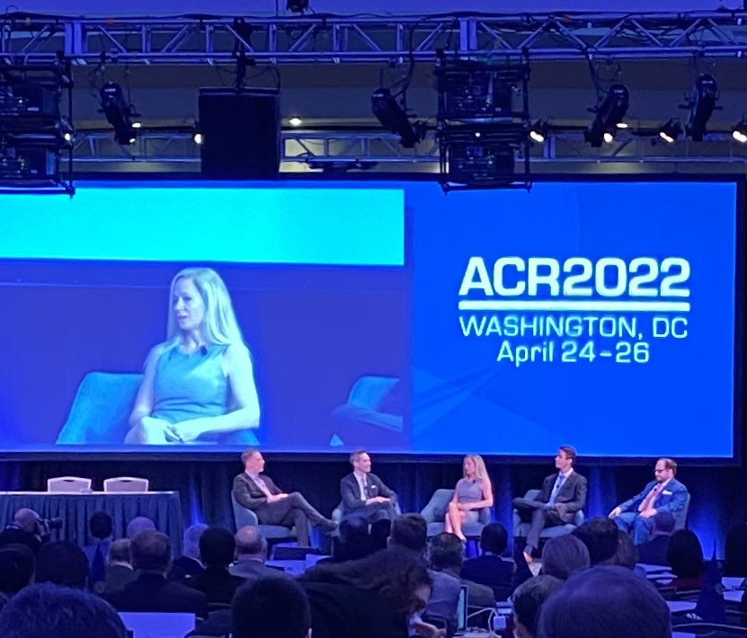 Happening Now, all star economics panel on the important issues today #ACR2022 @RadiologyACR @LaurenGoldingMD @JoshuaAHirsch @GregoryNNicola @reh3md @MelissaChenMD