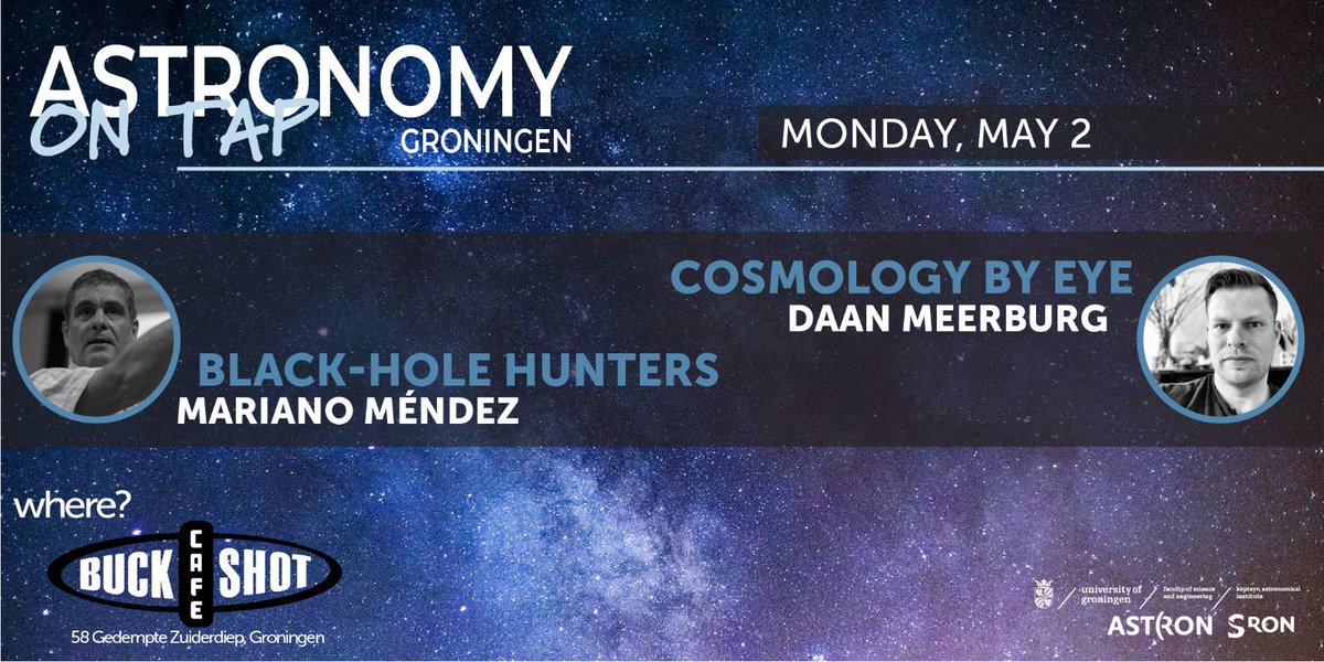 We’re back! Join us next Monday 2nd of May for the exciting Astronomy on Tap Groningen! 🎉
Don’t forget to get your free tickets via the link in our bio! 

#astronomyontap #astronomyontapgroningen #aotgroningen