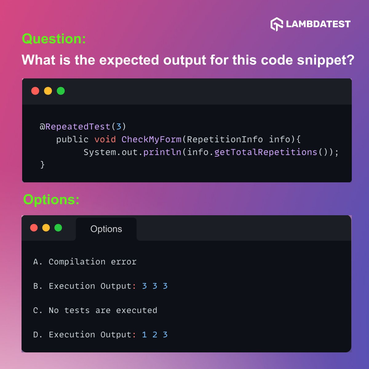 lambdatesting's tweet image. Here is the next question in the #LambdaTestCodingChallenge series🚀

𝐂𝐡𝐚𝐥𝐥𝐞𝐧𝐠𝐞 𝟎𝟕 (𝐀𝐩𝐫𝐢𝐥𝟐𝟐)