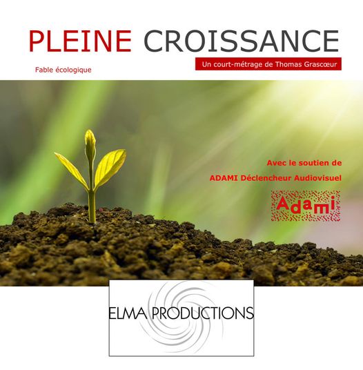 tgrascoeur's tweet photo. Très heureux d'annoncer l'entrée en développement de mon prochain projet de court métrage, "Pleine croissance", en de bonnes mains chez Elma Productions et soutenu par #AdamiPartenaire ! https://t.co/qDxyI9qqpC