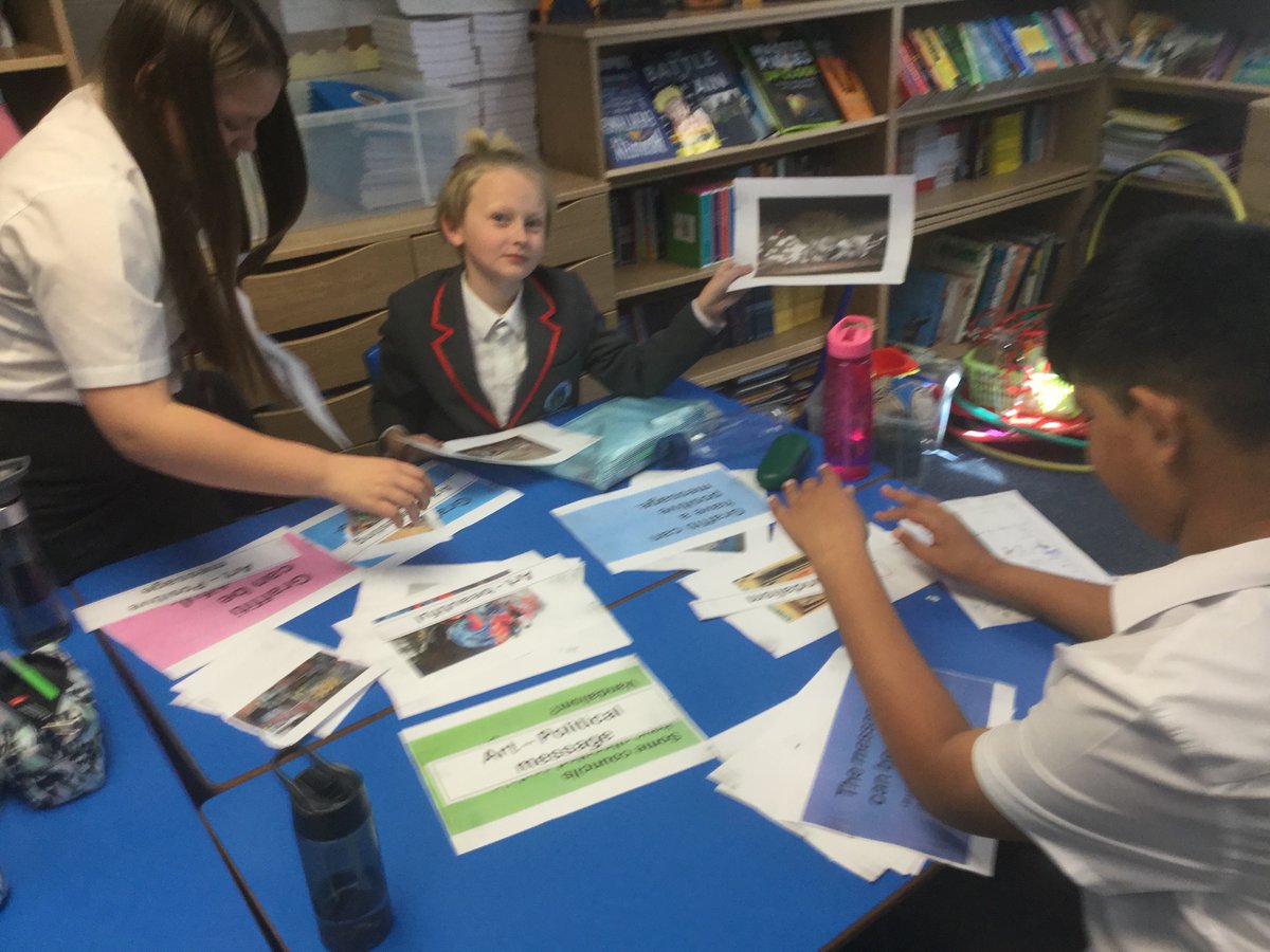 FeatherstoneYR6's tweet photo. Great job in Year 6 over the first two days of our “Legacy Board” making. First we debated regarding graffiti: art or vandalism? Now we’re creating our own... https://t.co/XbiaGmgSbn